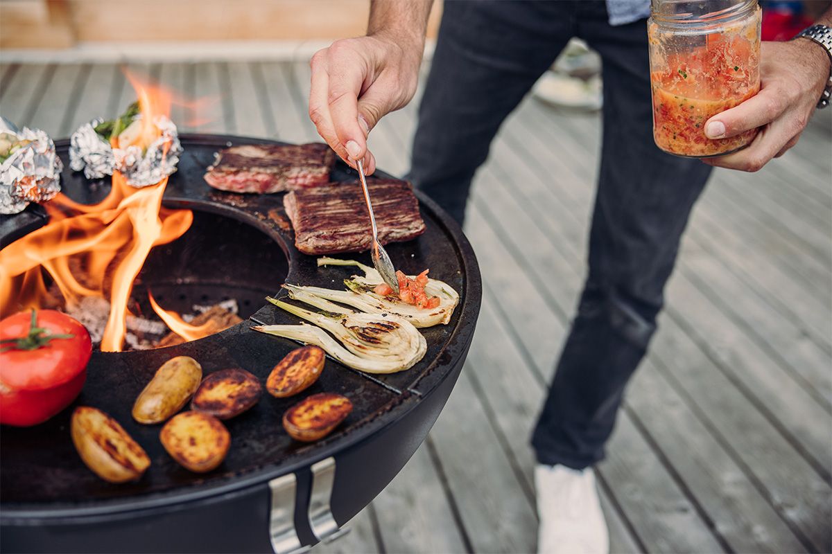 Höfats - BOWL 57 - Plancha-Grillset hoch