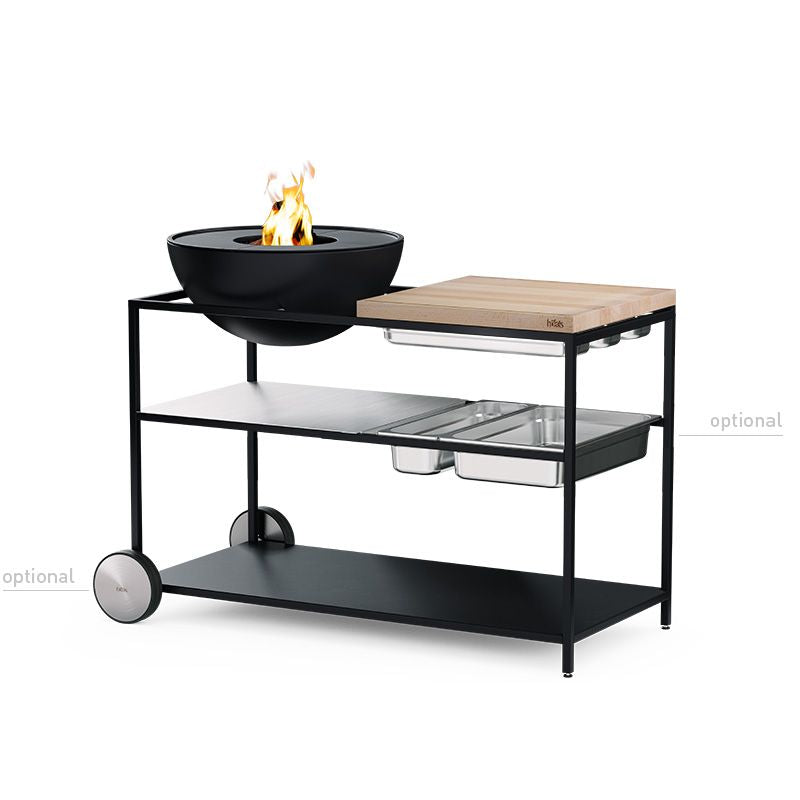 Höfats - FIRE KITCHEN - mit BOWL 57 Plancha-Grillset tief