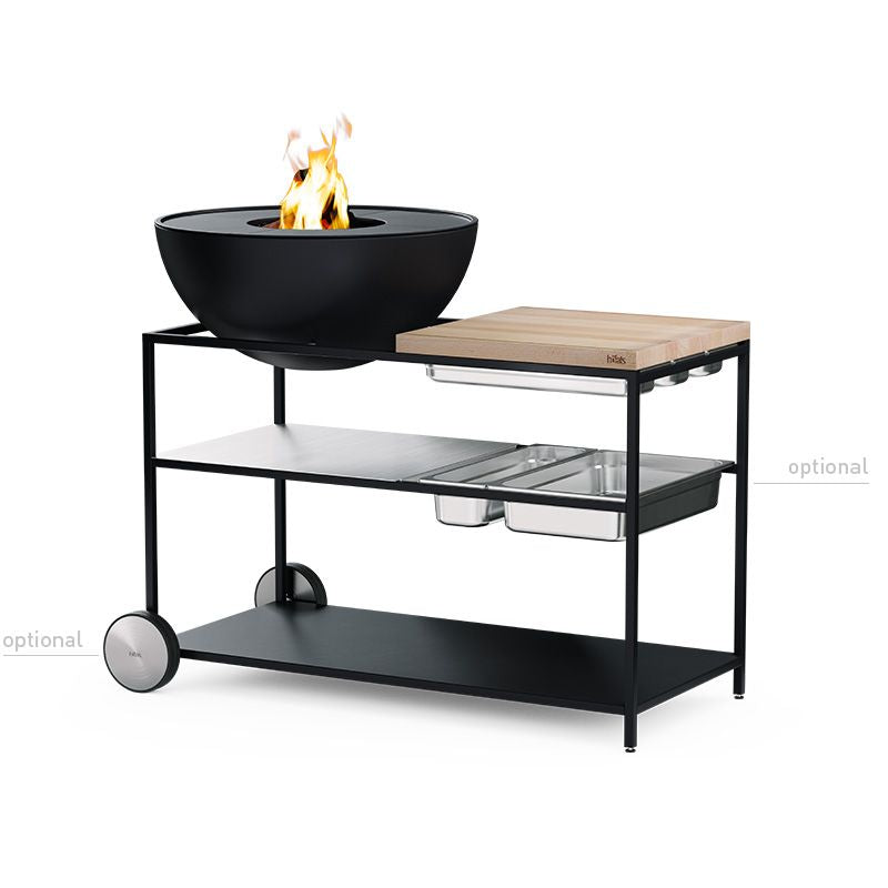 Höfats - FIRE KITCHEN - mit BOWL 70 Plancha-Grillset tief