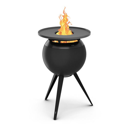 Höfats - MOON 45 all black - Plancha-Grillset hoch