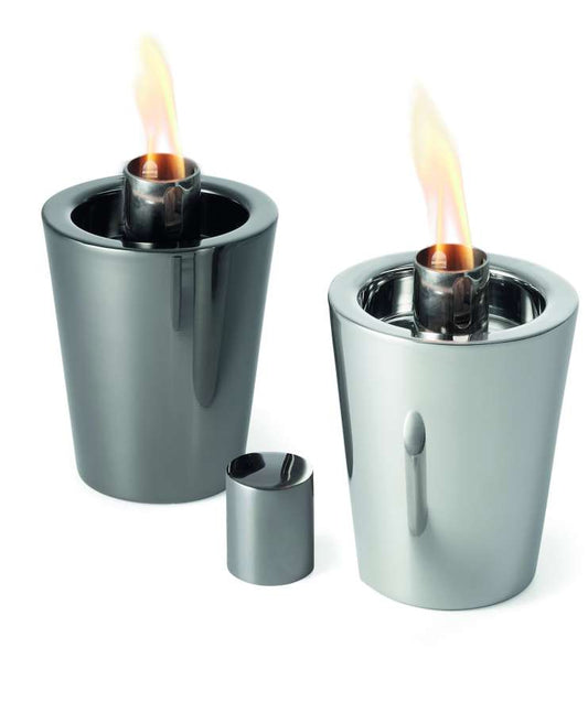 TARCIA Tischfackel - poliert schwarz