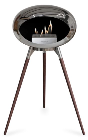 Le Feu - Chromed Silver Ground Wood High