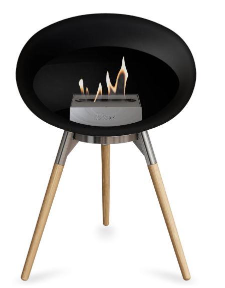 Le Feu - Black Ground Wood Low