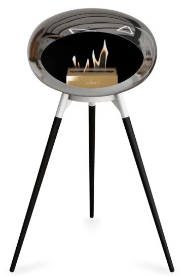 Le Feu - Chromed Silver Ground Wood High