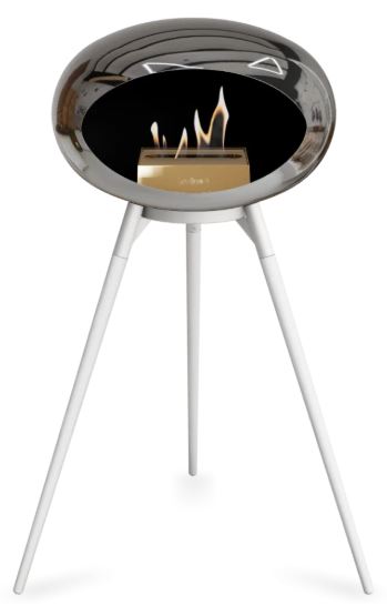 Le Feu - Chromed Silver Ground Wood High