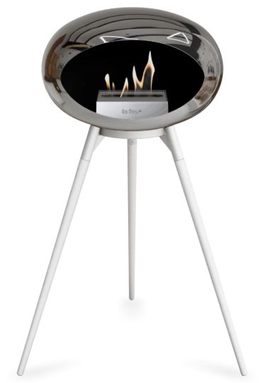 Le Feu - Chromed Silver Ground Wood High