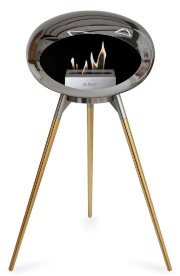 Le Feu - Chromed Silver Ground Wood High