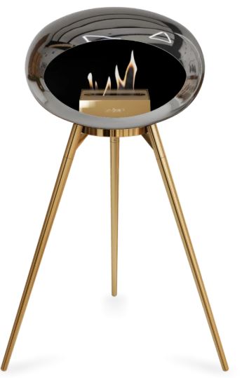 Le Feu - Chromed Silver Ground Wood High