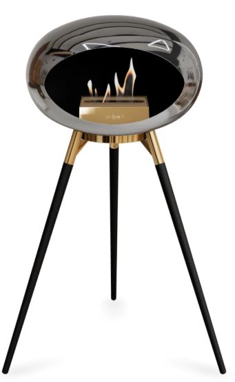 Le Feu - Chromed Silver Ground Wood High