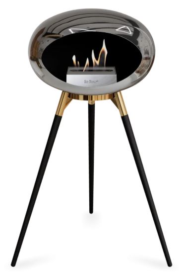 Le Feu - Chromed Silver Ground Wood High