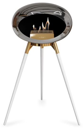 Le Feu - Chromed Silver Ground Wood High