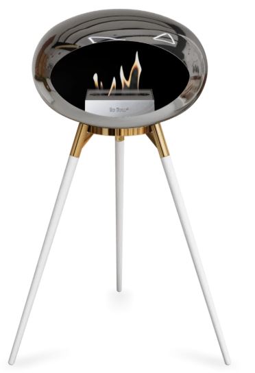 Le Feu - Chromed Silver Ground Wood High
