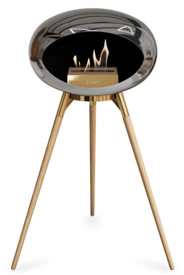 Le Feu - Chromed Silver Ground Wood High