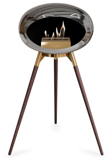 Le Feu - Chromed Silver Ground Wood High