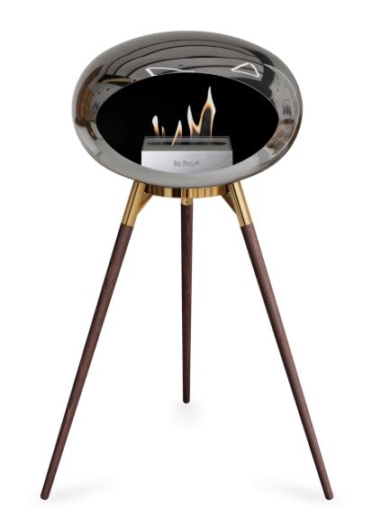 Le Feu - Chromed Silver Ground Wood High