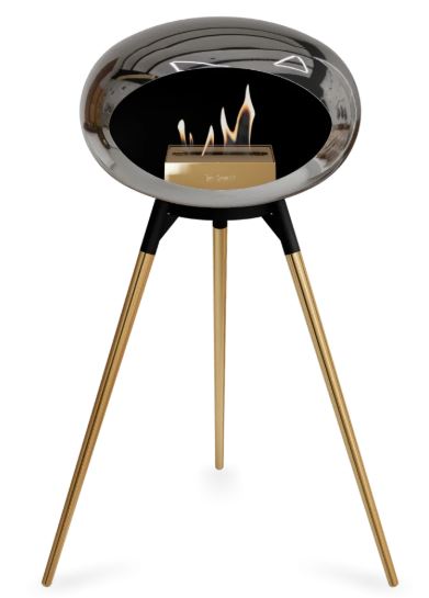Le Feu - Chromed Silver Ground Wood High