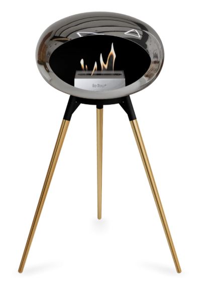 Le Feu - Chromed Silver Ground Wood High