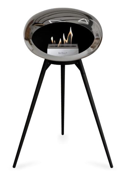 Le Feu - Chromed Silver Ground Wood High