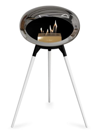 Le Feu - Chromed Silver Ground Wood High