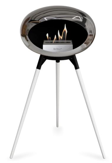 Le Feu - Chromed Silver Ground Wood High