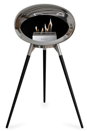 Le Feu - Chromed Silver Ground Wood High