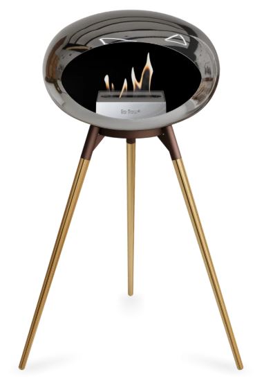 Le Feu - Chromed Silver Ground Wood High