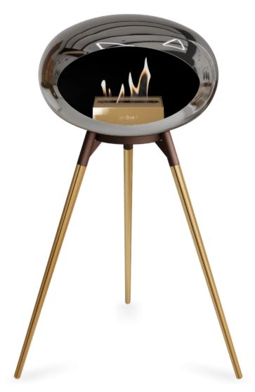 Le Feu - Chromed Silver Ground Wood High