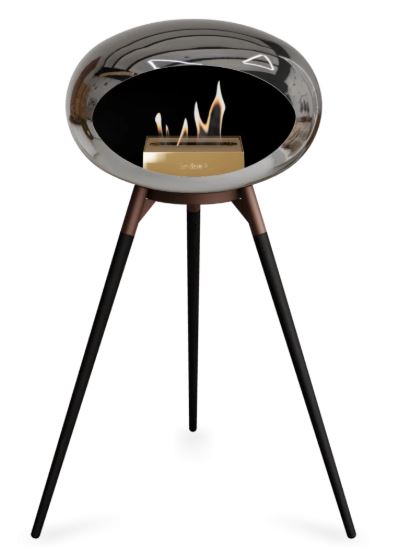 Le Feu - Chromed Silver Ground Wood High