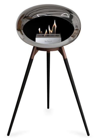 Le Feu - Chromed Silver Ground Wood High