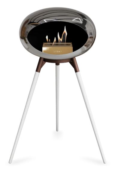 Le Feu - Chromed Silver Ground Wood High