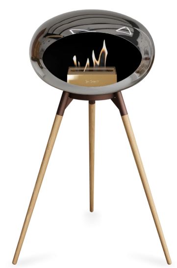 Le Feu - Chromed Silver Ground Wood High