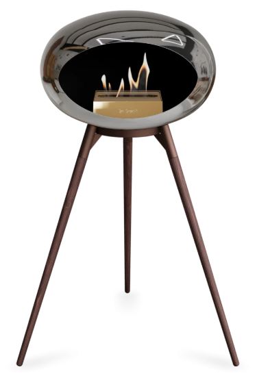 Le Feu - Chromed Silver Ground Wood High