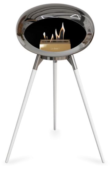 Le Feu - Chromed Silver Ground Wood High