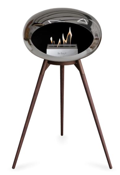 Le Feu - Chromed Silver Ground Wood High