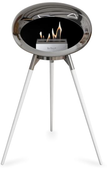 Le Feu - Chromed Silver Ground Wood High