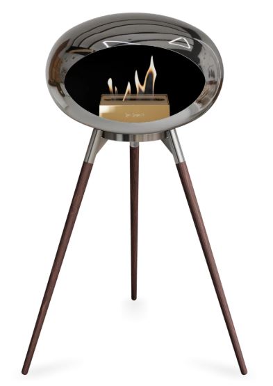 Le Feu - Chromed Silver Ground Wood High