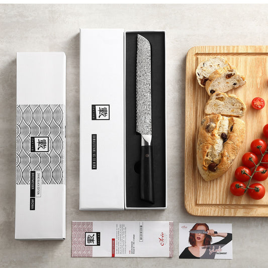 ZAYIKO Serie "BlackEdition" - Brotmesser