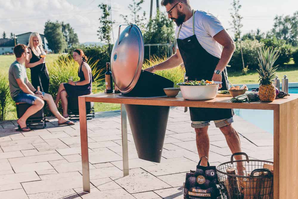 Höfats - CONE - Holzkohlegrill-Einbau