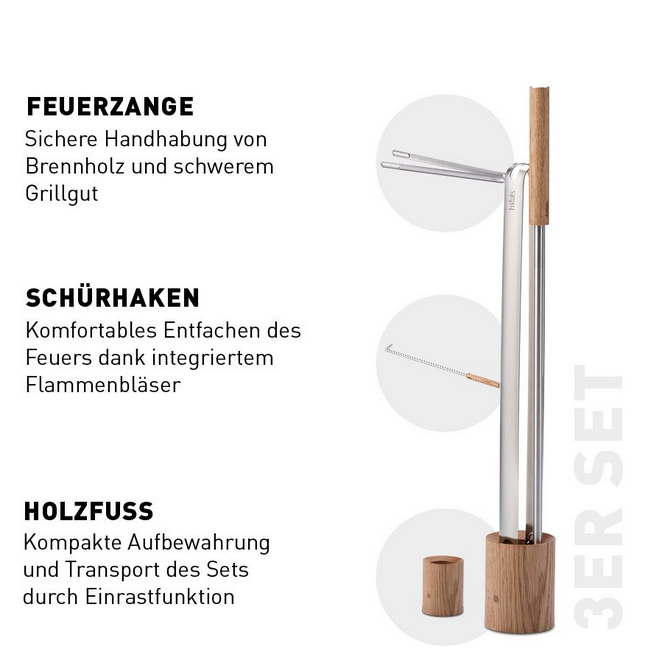 Höfats - Feuerwerkzeug-Set (3-teilig)