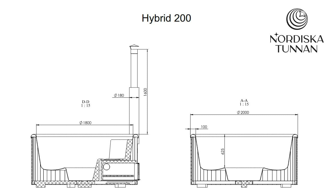 Hybrid 200 - für 4-5 erwachsene Personen