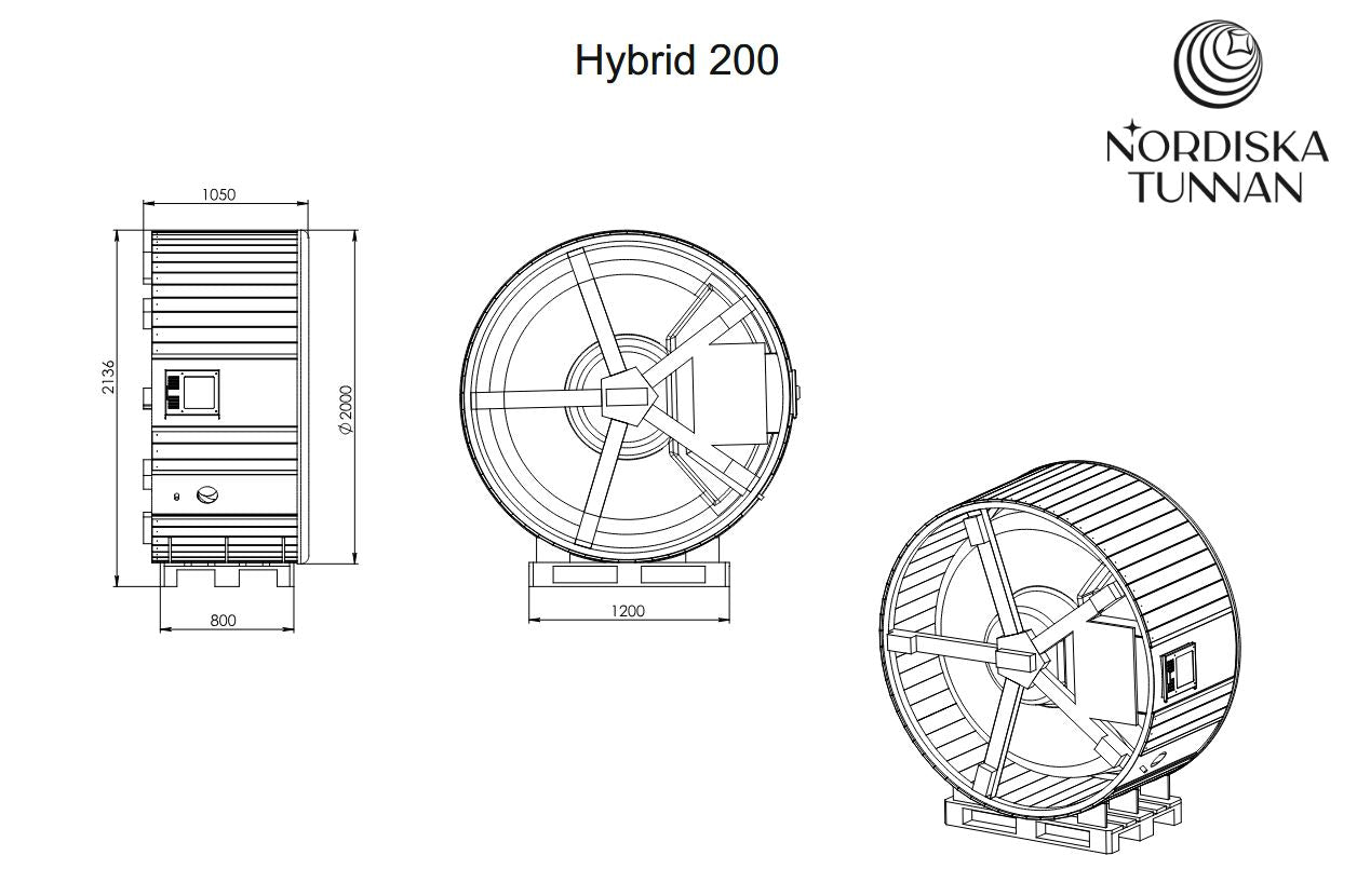 Hybrid 200 - für 4-5 erwachsene Personen