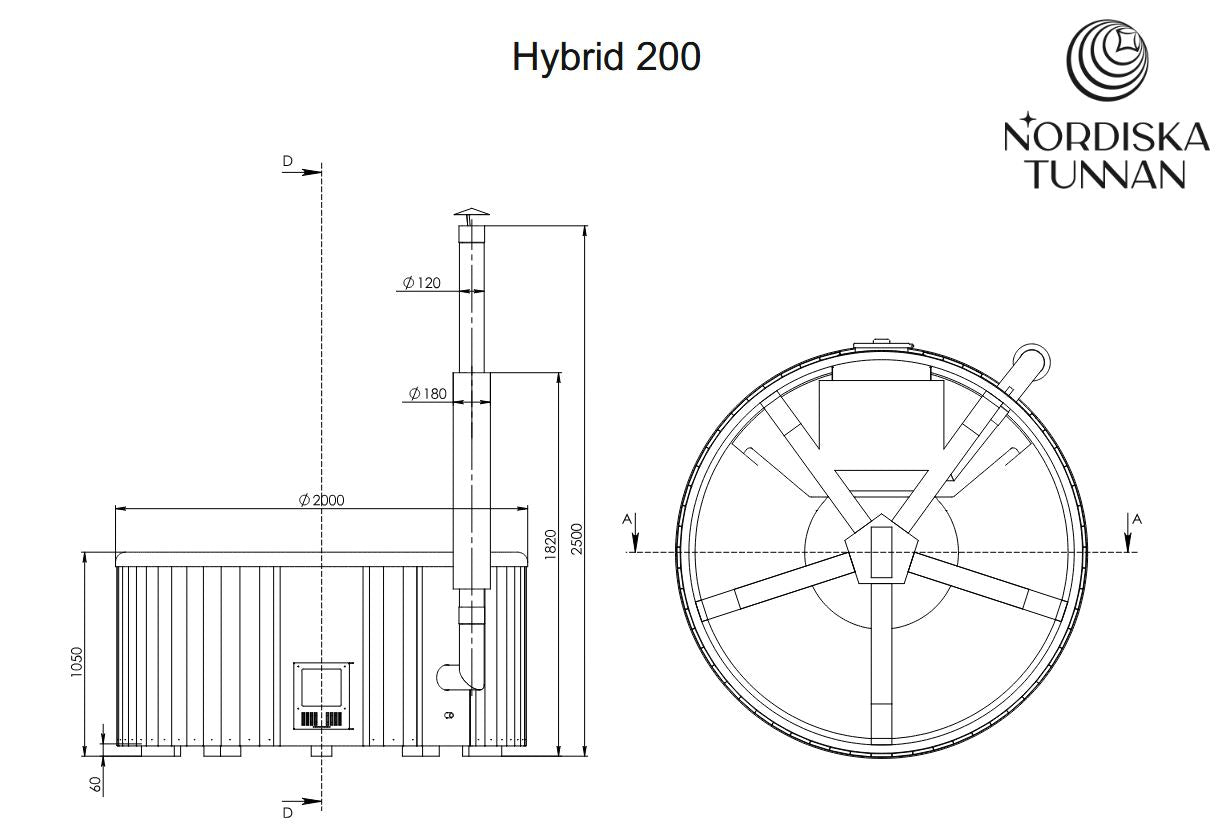 Hybrid 200 - für 4-5 erwachsene Personen