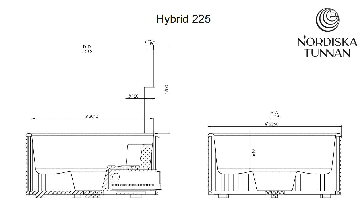 Hybrid 225 - für 6-8 erwachsene Personen