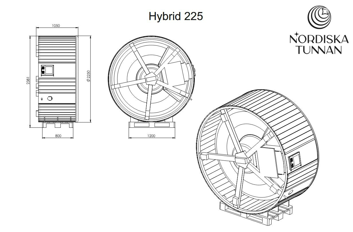 Hybrid 225 - für 6-8 erwachsene Personen