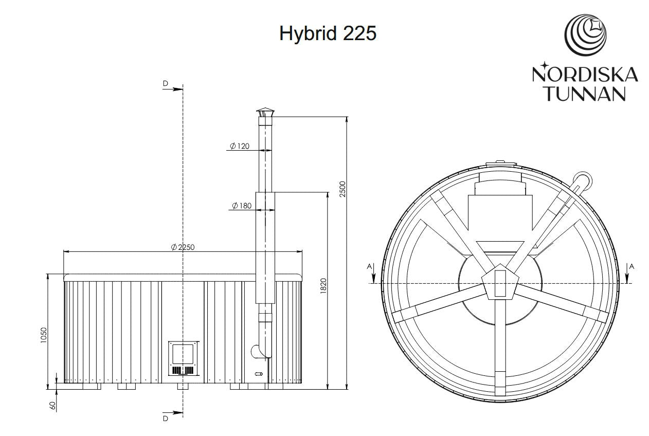 Hybrid 225 - für 6-8 erwachsene Personen