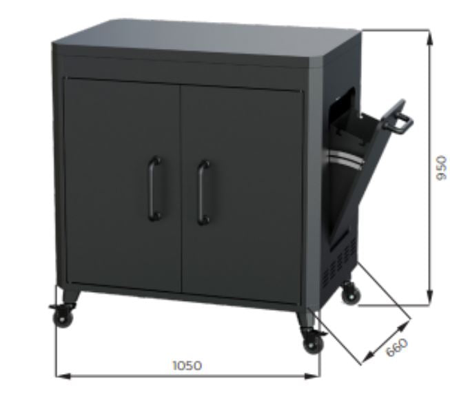 Le Feu Pizza Station - Black Steel Top