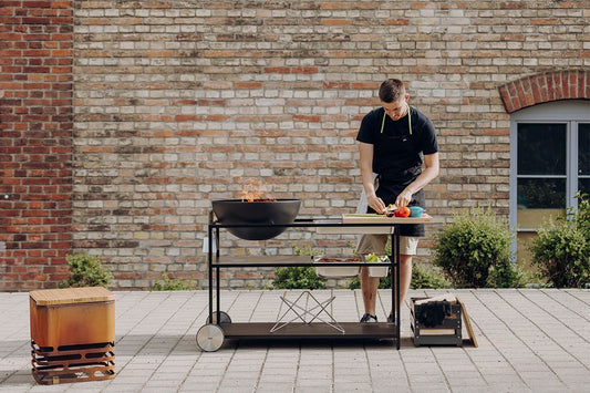 Höfats - FIRE KITCHEN - mit BOWL 57 Plancha-Grillset tief