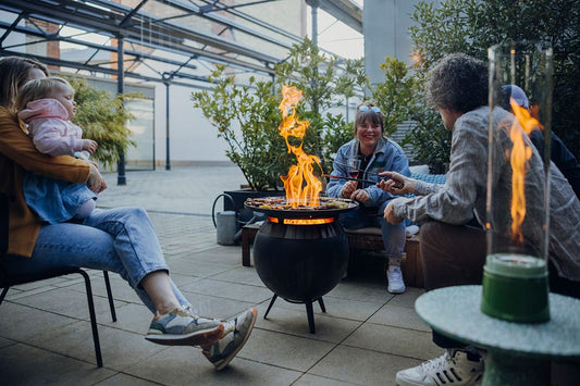 Höfats - MOON 45 all black - Plancha-Grillset niedrig