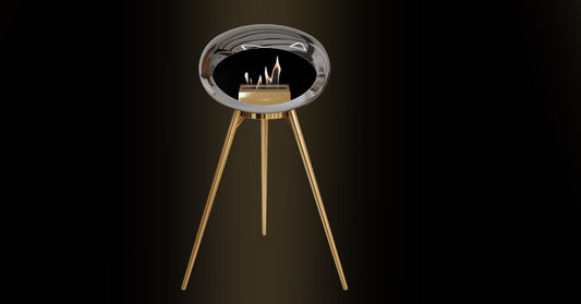 Le Feu - Chromed Silver Ground Wood High