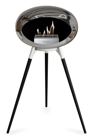 Le Feu - Chromed Silver Ground Wood High